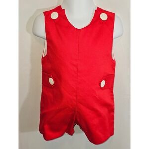 Vintage Red Corduroy Caleb Shortall 
Size 9mos.